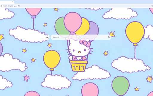 Hello Kitty Hot Air Balloon Live Wallpaper screenshot