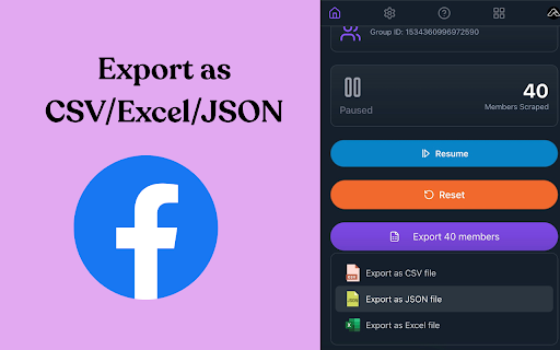 FB Group Scraper screenshot