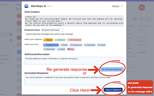 AI Powered Assistant For Openphone screenshot