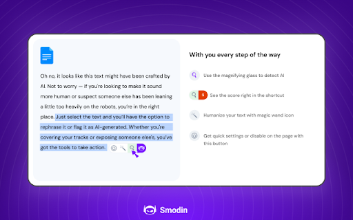 Smodin - Detect AI, Humanize Instantly—Anywhere You Write. screenshot