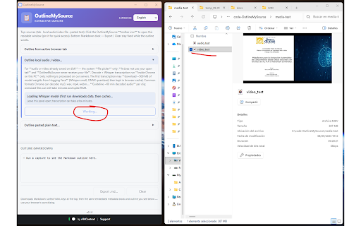 OutlineMySource (v0.1.1) screenshot