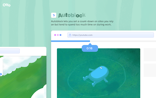 Otto: Pomodoro timer & Website Blocker. Block sites, Focus mindfully screenshot