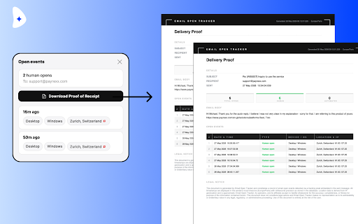 Email Open Tracker – Unlimited Real-Time Gmail Read Receipts & Tracking screenshot
