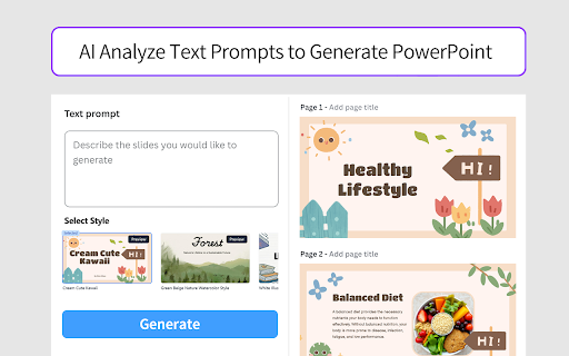 AI PowerPoint Maker - Text, Video, PDF, Web Page to PPT screenshot