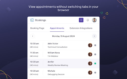 Zoho Bookings screenshot