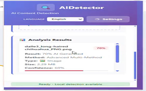 AIDetector - AI Content Detection screenshot