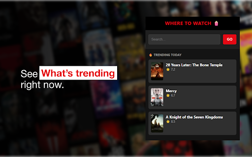 Where to Watch: Movies, TV Shows & Streaming Finder screenshot