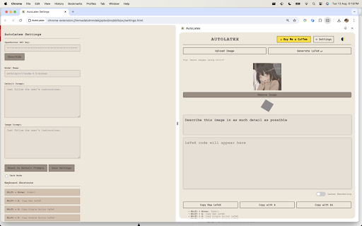 AutoLatex screenshot