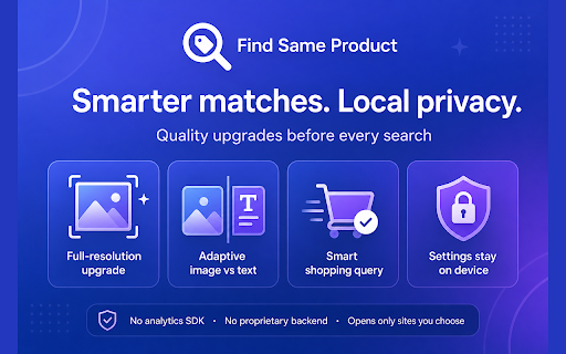 Find Same Product — Reverse Image & Price Search screenshot