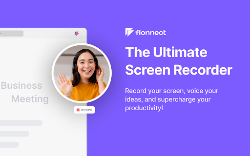 Screen & Webcam recorder - Flonnect screenshot