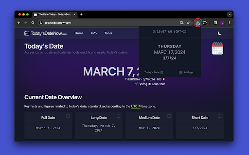 Today's Date screenshot