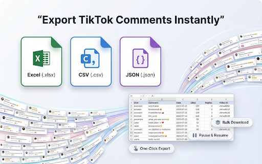 TTGET - TikTok Comment Exporter screenshot