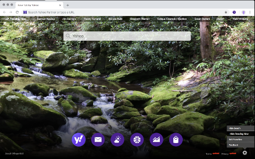New Tab by Yahoo screenshot