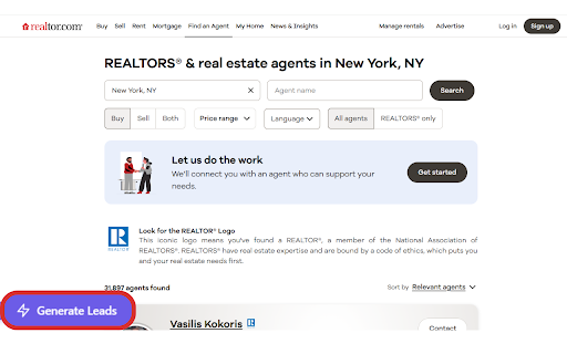 Realtor Emails Finder & Phone Number Scraper screenshot