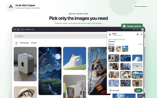 ALab Web Clipper screenshot