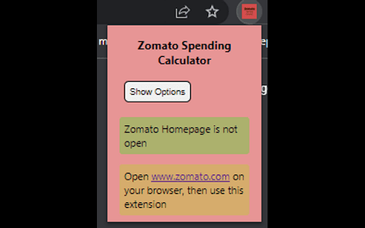 zomato-spending-calculator screenshot