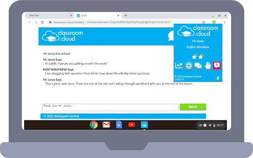 classroom.cloud Student screenshot