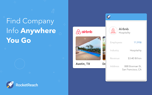 RocketReach Chrome Extension screenshot