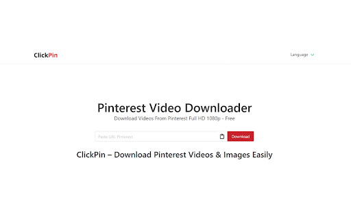 Pinterest Video Downloader - ClickPin screenshot