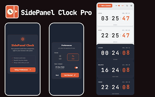 SidePanel Clock Pro screenshot