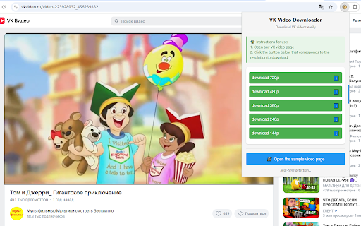 vk video batch download assistant screenshot