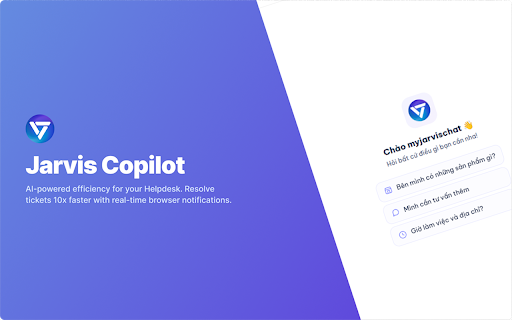Jarvis Helpdesk Copilot screenshot