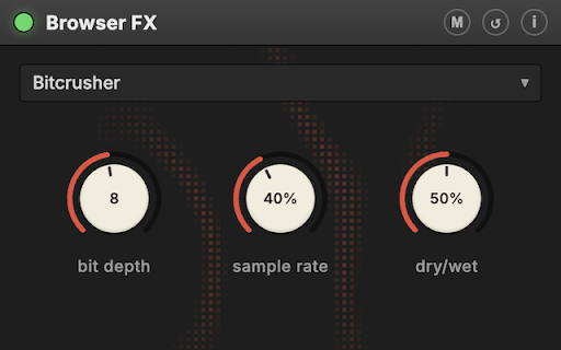 Browser FX: Tab Audio Effects + MIDI screenshot