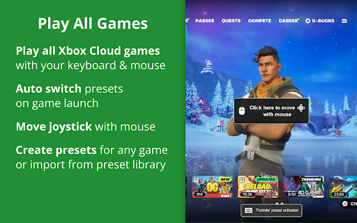 Keyboard & Mouse for Xbox Cloud Gaming (xCloud) screenshot