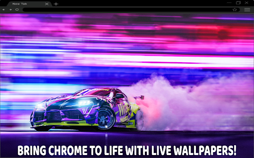 Neon Drift Toyota Supra Live Wallpaper screenshot