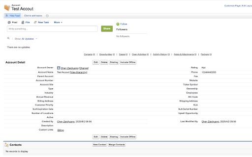 Salesforce Show Api Name screenshot