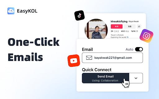 EasyKOL: Find Similar Creators on YouTube, TikTok & Instagram screenshot