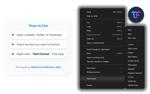 Text Formatter - Unicode Styles screenshot