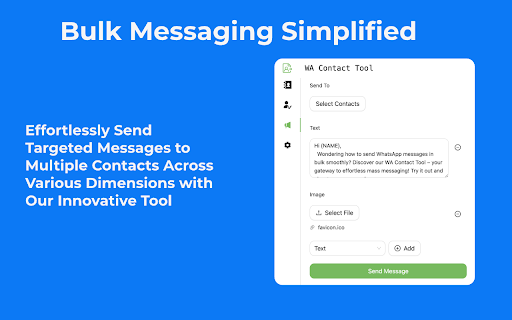 WA Contact| Bulk Export, Check, Send Message, Remark screenshot