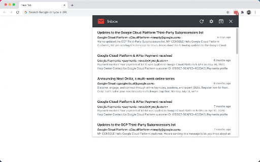 Quick Look Inbox for Gmail screenshot
