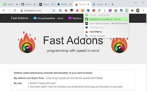 Unload Tab screenshot