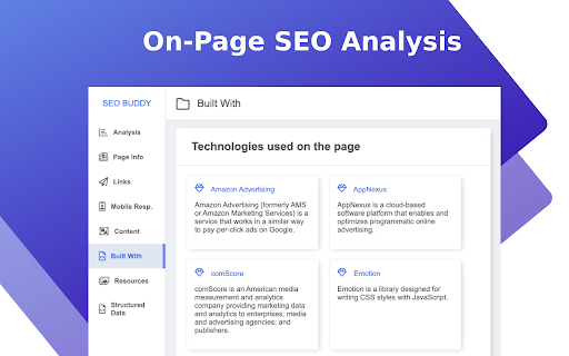 SEO Buddy - On-Page SEO Analyser screenshot