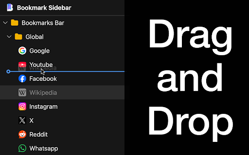 🔖 Bookmark Sidebar 2026 screenshot