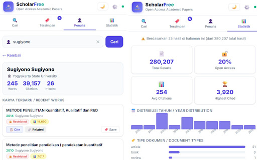 ScholarFree — Open Access Paper Finder screenshot