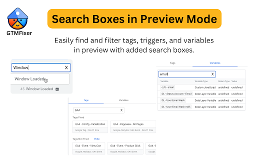 GTMFixer - Google Tag Manager Enhancements screenshot