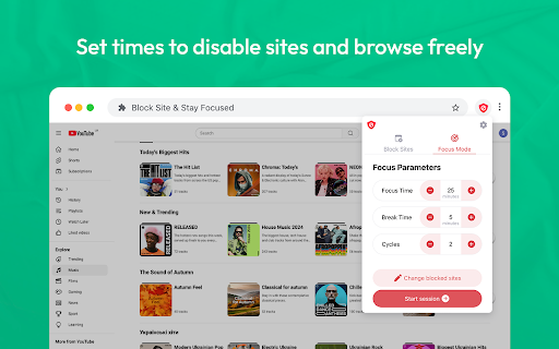 Block Site - Site Blocker & Focus Mode screenshot