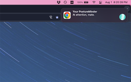 PostureMinder screenshot