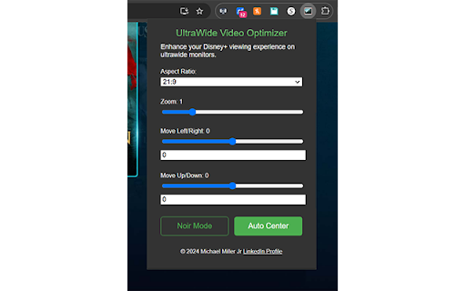 UltraWide Video Optimizer screenshot