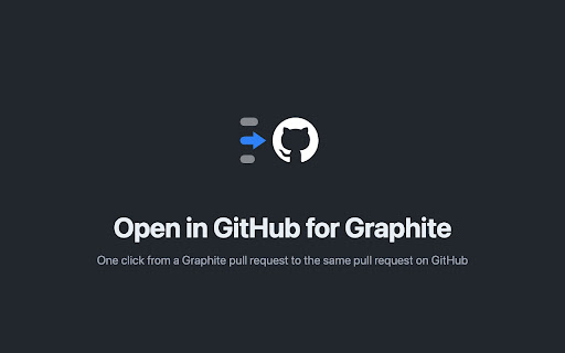 Open in GitHub for Graphite screenshot