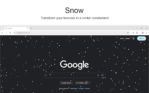 Snow for Google Chrome screenshot