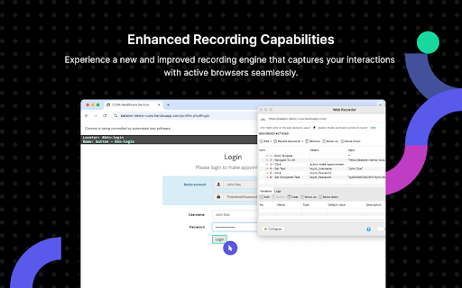 Katalon Studio Recording Engine screenshot