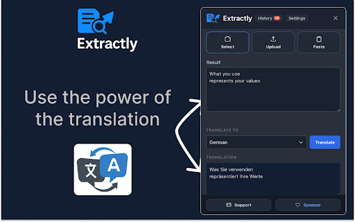 Extractly (AI Extract Text from Images) screenshot