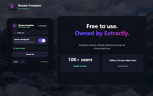 Stream Freedom - Anti Black Screen screenshot