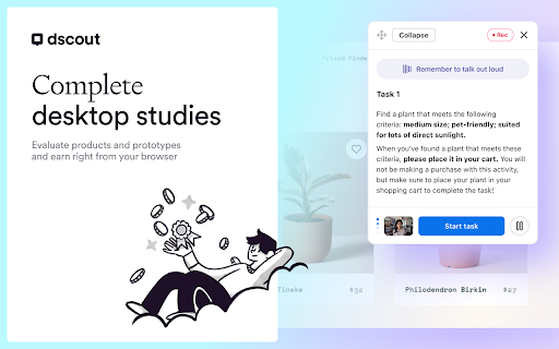 Dscout: Get paid to test websites and products screenshot