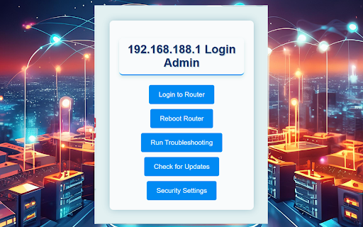192.168.188.1 Login Admin screenshot