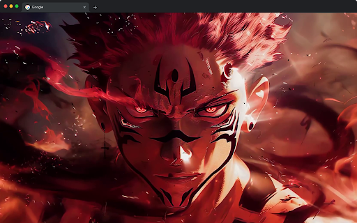 Ryomen Sukuna Sorcerer Live Wallpaper - Jujutsu Kaisen New Tab screenshot